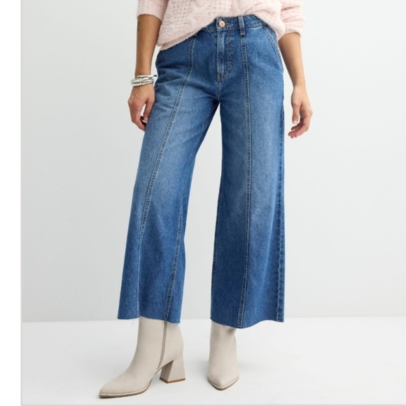 Sonoma Goods For Life Denim - Wide Leg Blue Denim Jeans - Women
